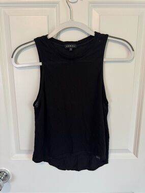Koral Black Athletic Crewneck Tank